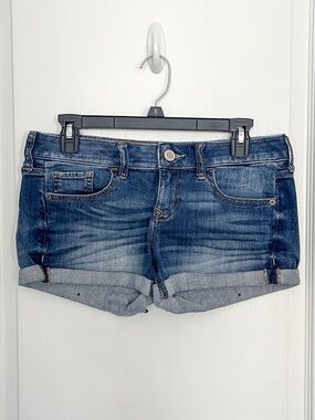 Express Denim Jean Shorts - Medium Wash